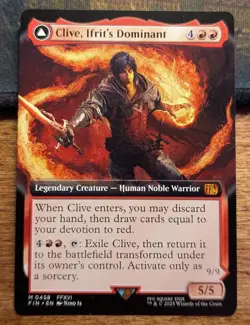 CLIVE, IFRIT'S DOMINANT Extended Art - Final Fantasy MTG Magic: the Gathering - Image 1
