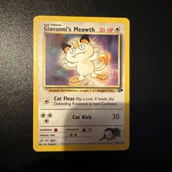 Pokemon TCG Giovanni's Meowth Gym Challenge 74 Regular - Image 1