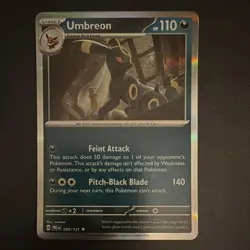 Pokemon TCG Umbreon 059/131 SV Prismatic Evolutions Holo Eng - Image 1
