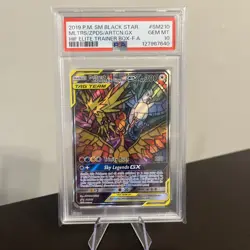 Pokemon Moltres Zapdos Articuno GX SM210 Hidden Fate Promo PSA 10 - Image 1