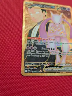 Pokemon Team Rocket’s Mewtwo ex - Gold 240/182 - SV Destined Rivals - Image 1