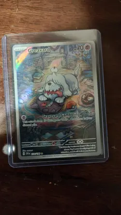 Pokemon Greavard Illustration Rare 214/198 SV01 Full Art Holo 70 HP - Image 1