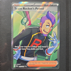 Pokemon Company Team Rocket's Petrel 226/182 Ultra Rare Full Art Holo - Image 1
