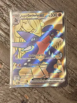 Pokemon TCG Destined Rivals Cynthia’s Garchomp ex #215/182 Ultra Rare NM - Image 1