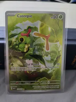 Caterpie 172/165 Pokemon English 151 Illustration Rare Full Art Holo NM - Image 1