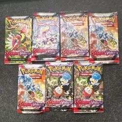 Pokemon TCG Crown Zenith & Scarlet & Violet Base Set Booster Packs - Image 1