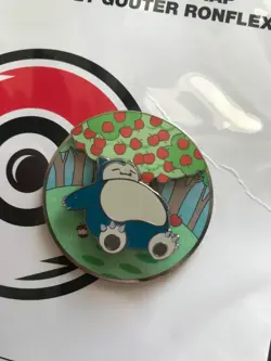 Snorlax Pin Badge Snack & Nap Pokemon Centre 2022 Metal Spinning Scenes NEW - Image 3