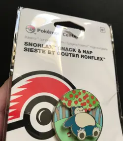 Snorlax Pin Badge Snack & Nap Pokemon Centre 2022 Metal Spinning Scenes NEW - Image 5