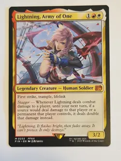 MTG Final Fantasy English Lightning, Army of One 0233 Non-Foil NM - Image 1