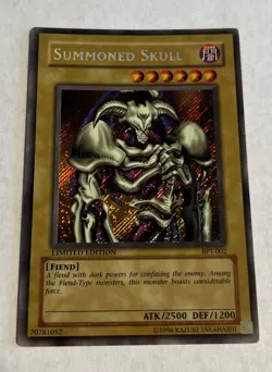 2002 Yu-Gi-Oh! Summoned Skull LIMITED EDITION BPT-002 Secret Rare - Image 1