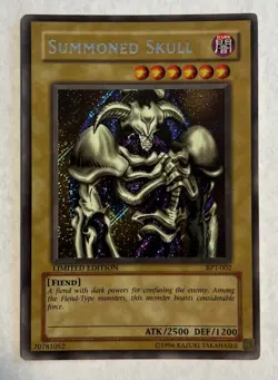 2002 Yu-Gi-Oh! Summoned Skull LIMITED EDITION BPT-002 Secret Rare - Image 3