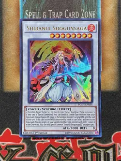 Yugioh Shiranui Shogunsaga BOSH-EN054 Ultra Rare 1st Ed LP - Image 1