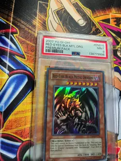 PSA 9 Yu-Gi-Oh PP01-EN015 Red-Eyes Black Metal Dragon Promo Super Rare - Image 4