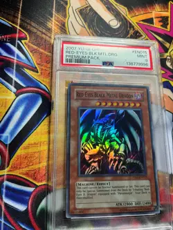 PSA 9 Yu-Gi-Oh PP01-EN015 Red-Eyes Black Metal Dragon Promo Super Rare - Image 5