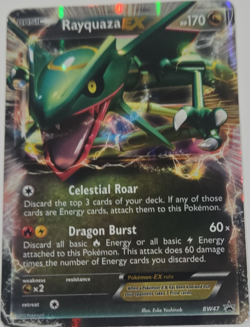 Rayquaza EX BW47 Black & White Promo Holo Pokemon TCG Card English 170 HP - Image 1