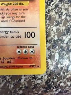 Charizard 4/102 Holo Base Set Unlimited 1999 Pokemon Card - Image 5
