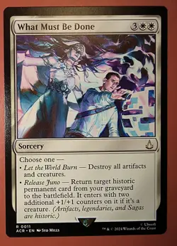 MAGIC, MTG: WHAT MUST BE DONE/ACR /RARE #0011/ NM, REGULAR FINISH - Image 1