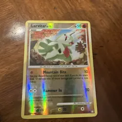 Pokemon Card - Larvitar Mysterious Treasures 87/123 Reverse Holo - Image 1