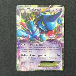Toxicroak EX 41/106 Flashfire Pokemon Card - Image 2