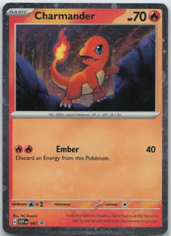 Charmander - (Cosmos Holo) Holo Promo SV: Scarlet & Violet Promo Cards 047 NM - Image 1