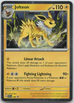Jolteon - (Cosmos Holo) Holo Rare SV: Scarlet & Violet Promo Cards 169 NM - Image 1