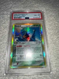 2005 POKEMON EX DELTA SPIECES SET BEEDRILL REVERSE HOLO CARD, 1/113 PSA 8 - Image 3