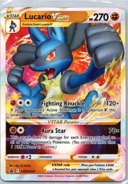 Lucario VSTAR - SWSH214 Promo SWSH: Sword & Shield Promo Cards 2019 NM - Image 1