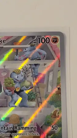 Machoke Scarlet & Violet Holo Illustration Rare Pokemon TCG Card 177/165 [NM] - Image 3
