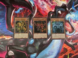 SLIFER OBELISK RA GOD CARDS - Secret Rare NM Near Mint Korean 15AX-KRY57 - Image 1