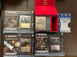 Magic: The Gathering Warhammer 40,000 Universes Beyond Commander Deck Lot (4) - Image 1