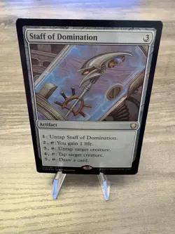 Magic the Gathering MTG Staff of Domination Foil Near Mint - Image 1