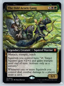 THE ODD ACORN GANG (EXTENDED ART) 43 COMMANDER: BLOOMBURROW MTG NM - Image 1