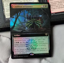 1x Cauldron of Essence, Extended Art Foil, Magic the Gathering MTG NM - Image 1