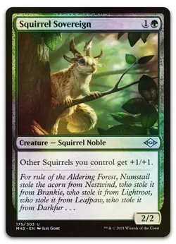 Squirrel Sovereign #175 (Foil) (NM) Modern Horizons 2 MH2 Magic MTG - Image 1