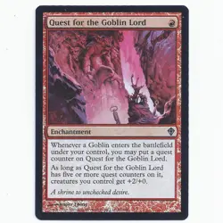 MTG Quest for the Goblin Lord FOIL LP SP Worldwake Magic the Gathering - Image 1