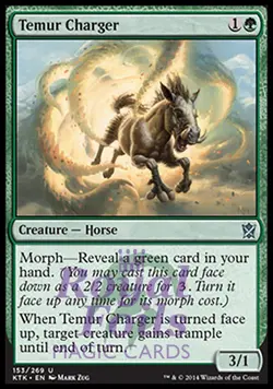 Temur Charger 2x FOIL MTG KTK Khans of Tarkir Uncommon MINT green - Image 1