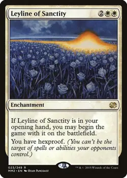 2x Leyline of Sanctity Modern Masters 2015 HP MTG - Image 1