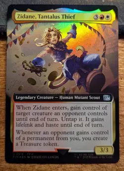 ZIDANE, TANTALUS THEIF Extended Art Foil - Final Fantasy MTG Magic - Image 1