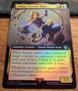 ZIDANE, TANTALUS THEIF Extended Art Foil - Final Fantasy MTG Magic - Image 2