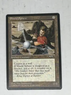 Magic the Gathering Alliances SHIELD SPHERE MTG NM 1996 - Image 1