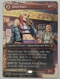 Gwen Stacy / Ghost-Spider (Borderless) - Marvel's Spiderman (SPM) MTG - Image 1
