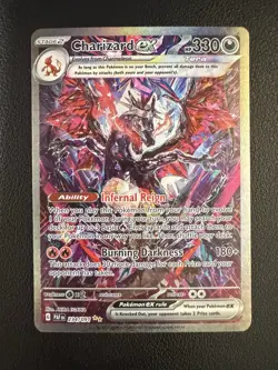 2024 POKEMON PAF EN-PALDEAN FATES SPECIAL ILLUSTRATION RARE CHARIZARD EX PSA 9 - Image 1