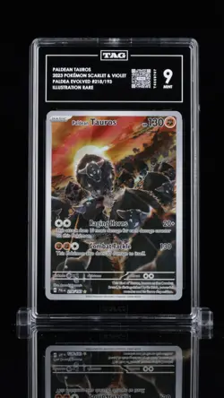 Pokemon TCG - TAG 9 Paldean Tauros 218/193 Sv02 - 2 FREE Mystery FA's Included - Image 1