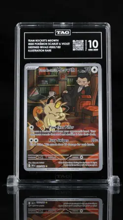 2025 Rocket's Meowth Pokemon Scarlet&Violet Destined #203/182 - Image 2