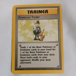 Pokemon TCG Pokemon Trader Base Set 77/102 Regular Unlimited Rare Mint Unused - Image 1