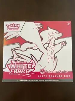 Pokemon White Flare Pokemon Center ETB Elite Trainer Box Sealed New Unopened - Image 1