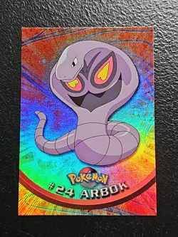 topps Pokemon TV Animation Edition Series 1 Rainbow Holo Foil #24 Arbok - Image 1