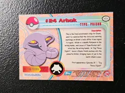 topps Pokemon TV Animation Edition Series 1 Rainbow Holo Foil #24 Arbok - Image 2