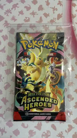 🔥HEAVY🔥 22.86g Pokemon TCG Ascended Heroes Booster Pack 🔥SEALED🔥 - Image 1