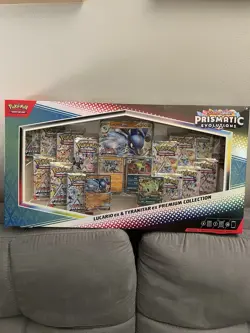 Pokemon Prismatic Lucario ex Tyranitar ex Premium Collection Sams Club SEALED - Image 1